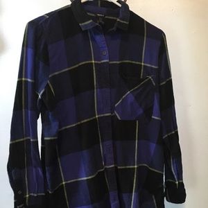 Blue with Yellow Flannel Shirt